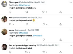 Twitter je preplavljen ljudima koji kažu da žale što su uzeli cjepivo protiv Covida 5