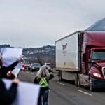 Protestni konvoj kamiona u Kanadi