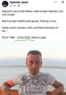 Navijač Hajduka (36) iznenada preminuo točno mjesec dana nakon booster doze 2