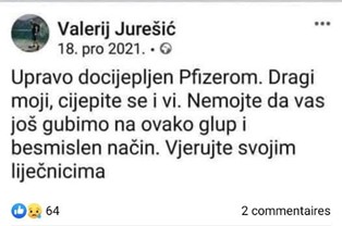 Iznenada preminuo Valerij Jurešić - kulturni djelatnik i gorljivi zagovaratelj cjepiva 1