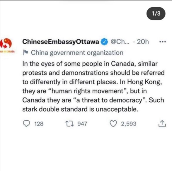Kineska ambasada u Ottawi na Twitteru brutalno ''spustila'' Justinu Trudeau 1