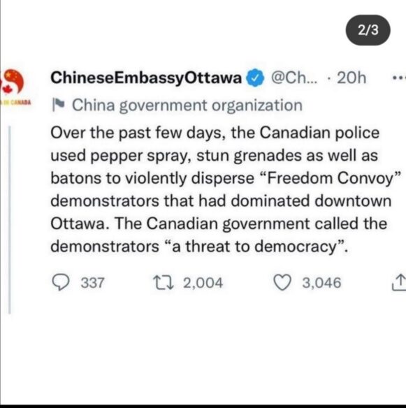 Kineska ambasada u Ottawi na Twitteru brutalno ''spustila'' Justinu Trudeau 2