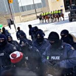 Policija protiv prosvjednika Konvoja slobode