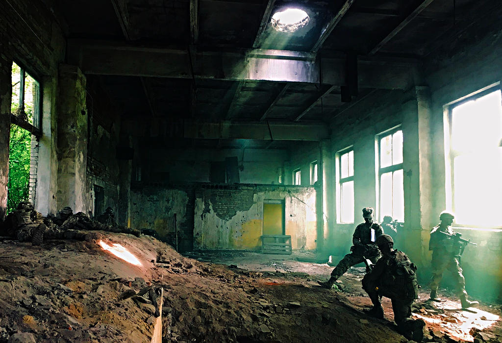 Americki vojnici u vojnom kompleksu Yavoriv u Ukrajini