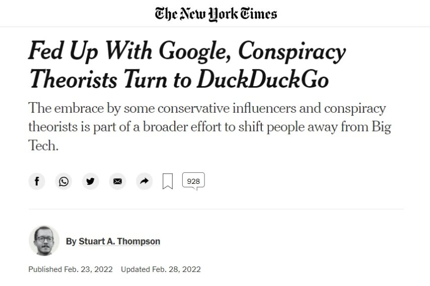 Šef DuckDuckGo tražilice najavio plan cenzure u stilu Googlea za svaki sadržaj za koji se procijeni da su ''ruske dezinformacije'' 1