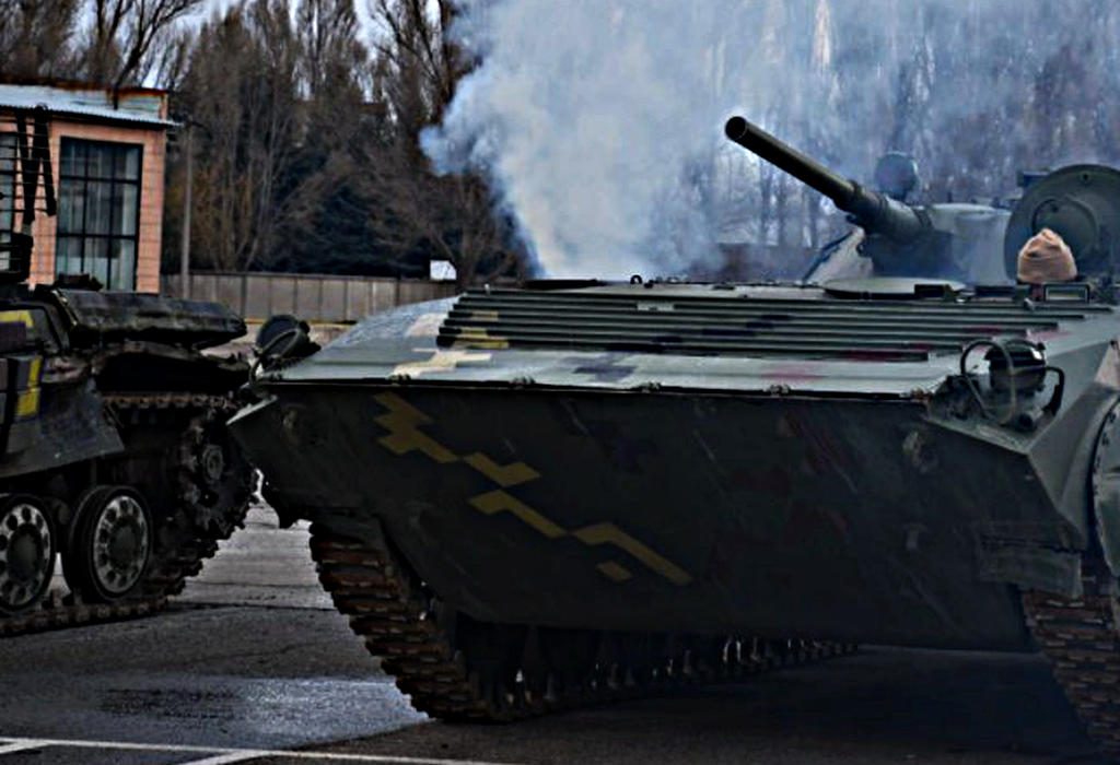 Zapljenjen tenk u Luganskoj Narodnoj Republici
