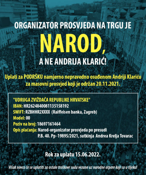 Totalitarizam u Hrvatskoj - aktivist Andrija Klarić osuđen na ogromnu kaznu bez da je znao da se vodi sudski proces! 2