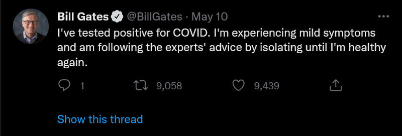 Poslušajte najnovije gluposti iz kuhinje Billa Gatesa - i usput, pozitivan je na Covid 1