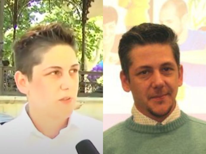 Na slici: Noah Pintarić prije i nakon uzimanja hormona zbog kojeg je dobila dlake i bradu