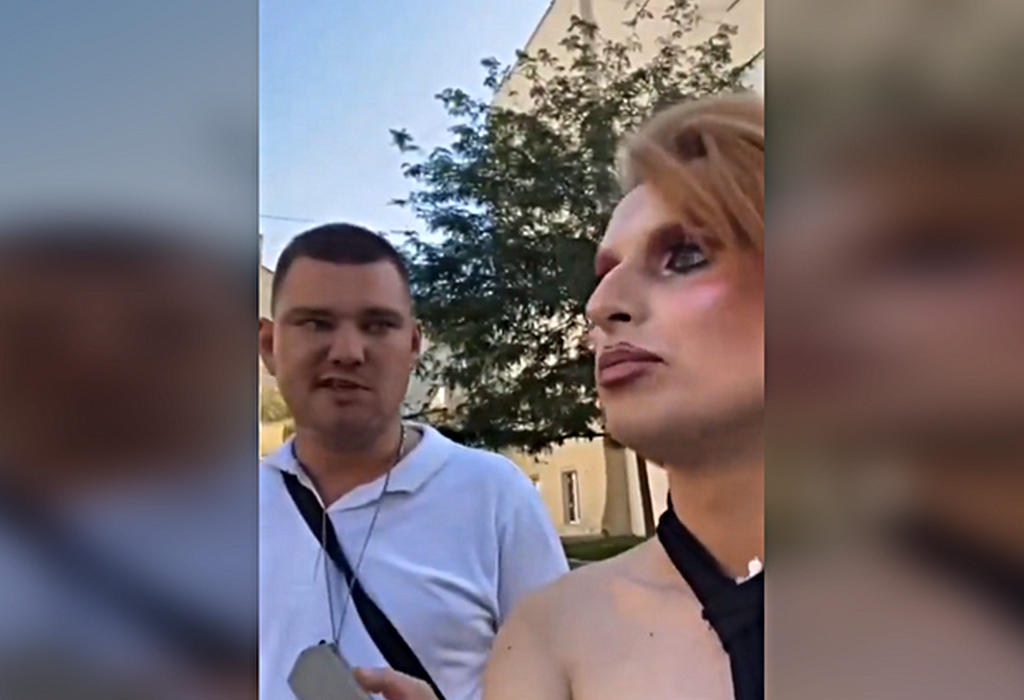 Ukrajinski neonacist i transrodna zena