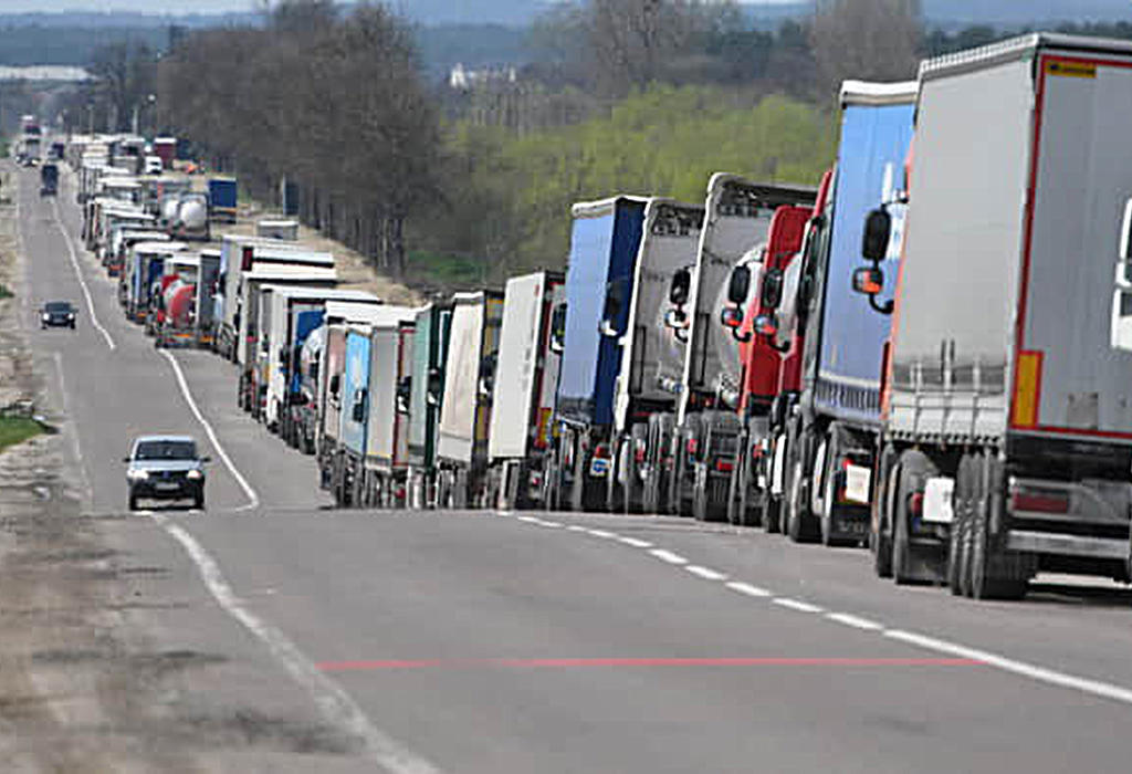 Kamioni na Ukrajinsko Poljskoj granici
