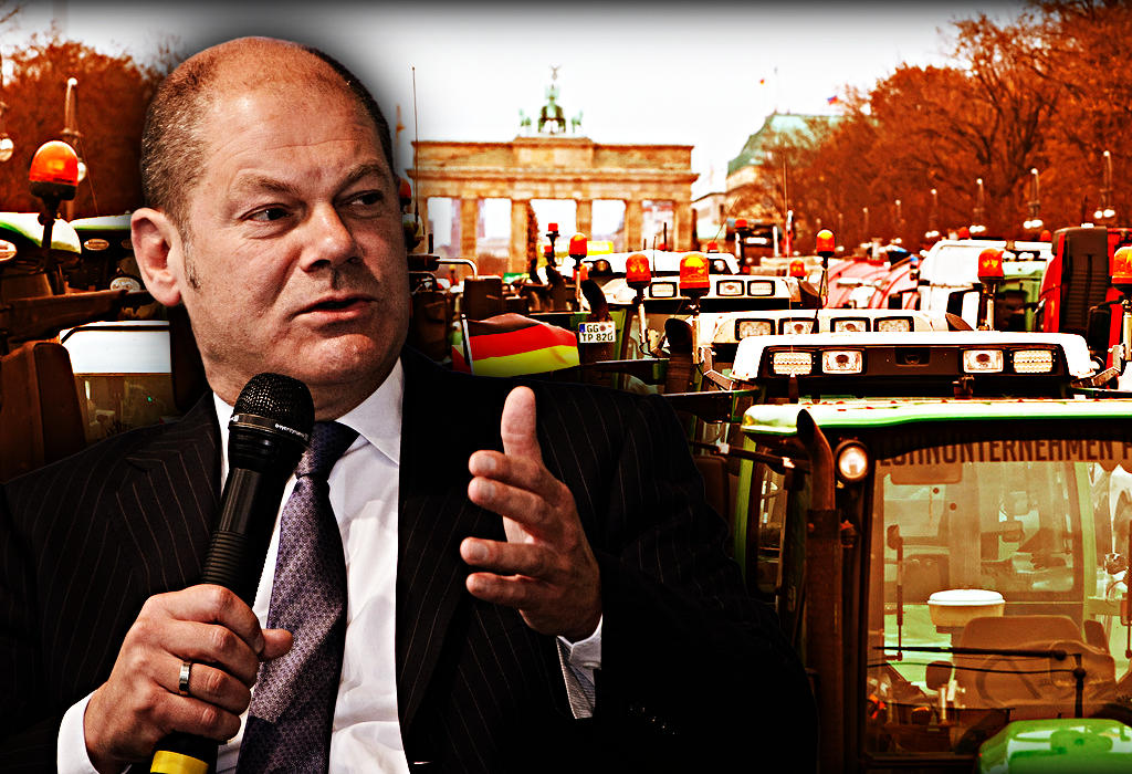 Olaf Scholz protesti farmera u Njemackoj