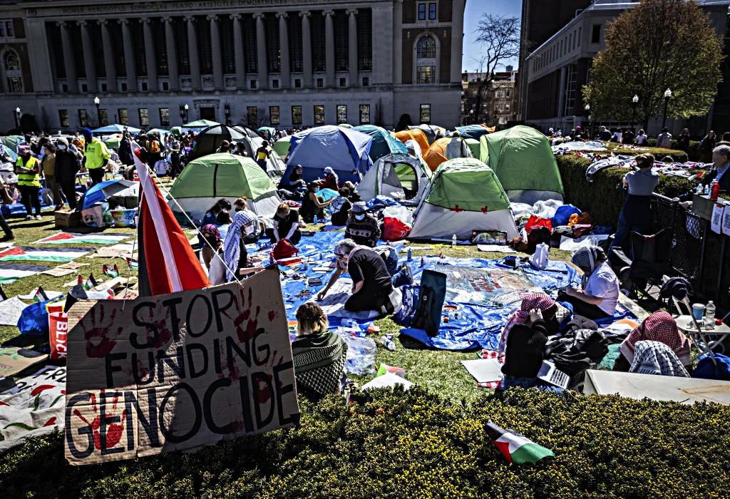 Propalestinski prosvjedi na Columbia kampusu