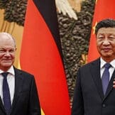 Scholz i Xi Jinping