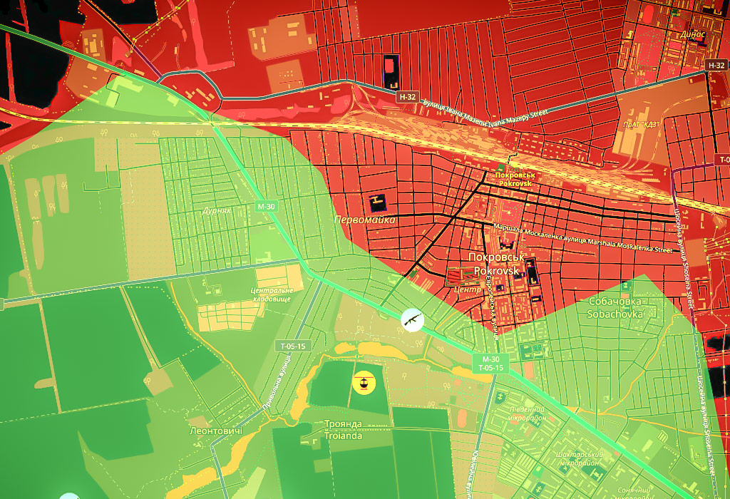 Pokrovsk - Gradske borbe