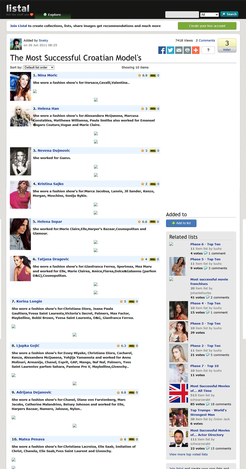 Lista Hrvatica poslana Epsteinu