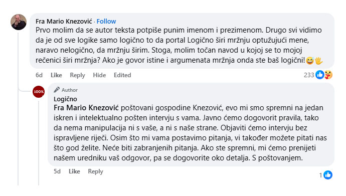 Ponuda Fra Mariu Knezoviću