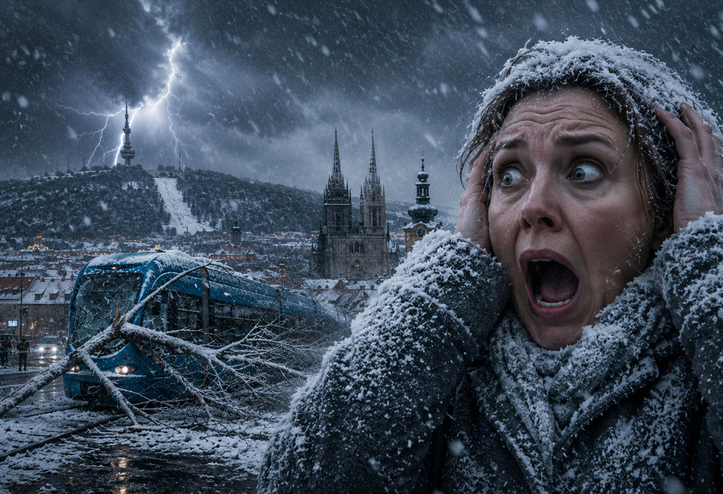 Zagreb snijeg