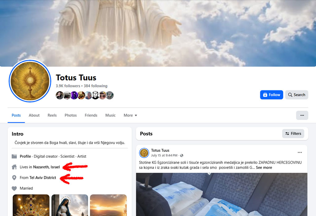 Totus Tuus Facebook