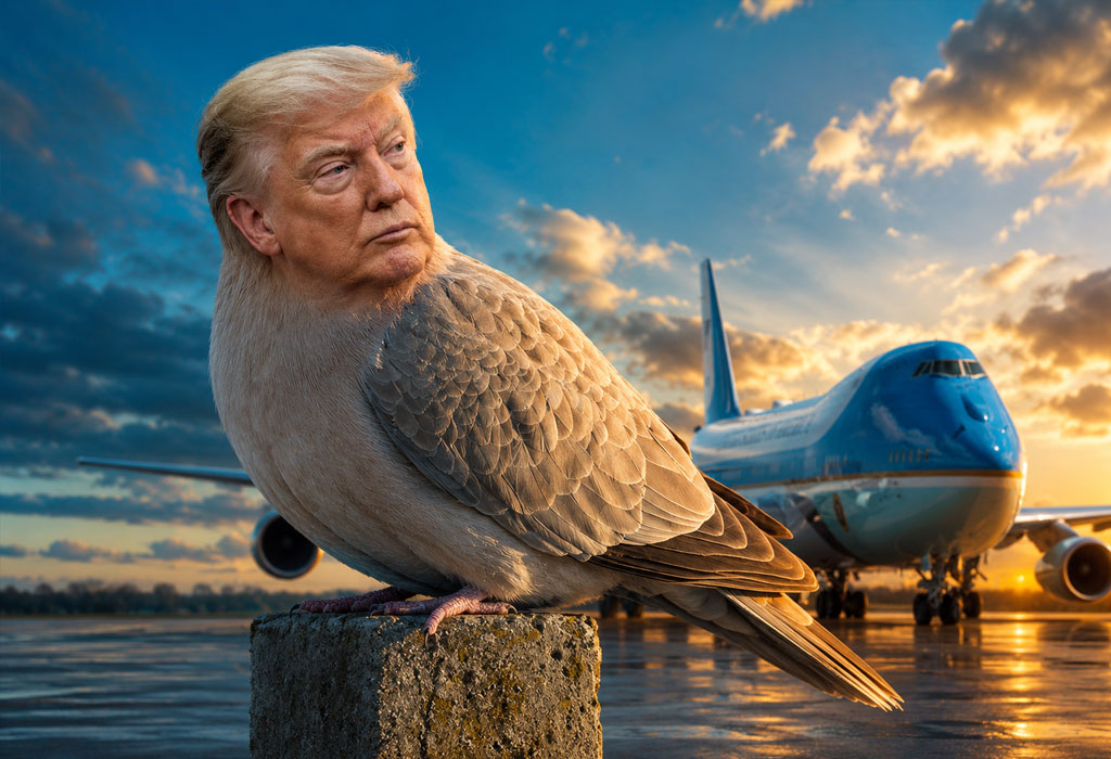 Trump se usro ko grlica